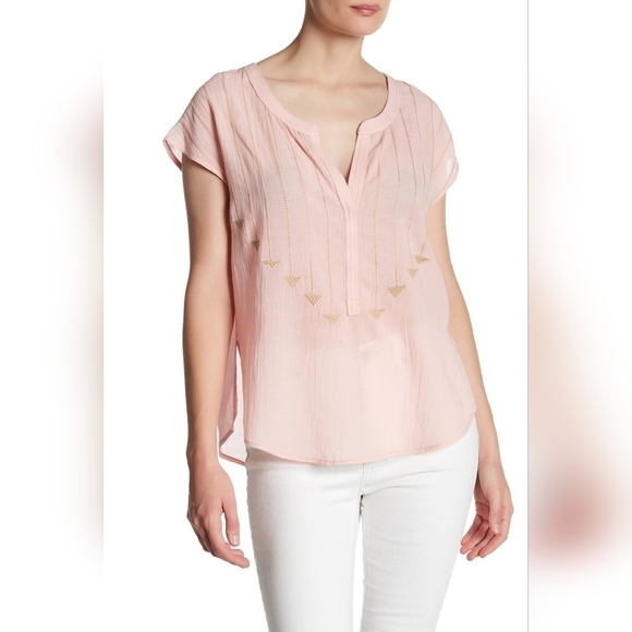 Plenty by Tracy Reese Tops - Plenty by Tracy Reese for Anthropology Women's Embroidered Henley